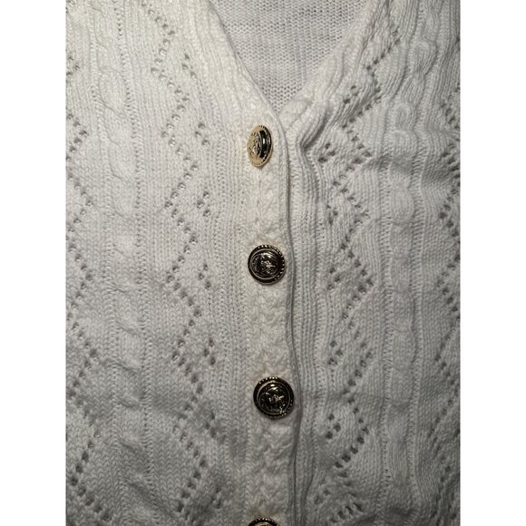 Vintage Sk & Company Size Small Crochet  Cardigan - Picture 5 of 7